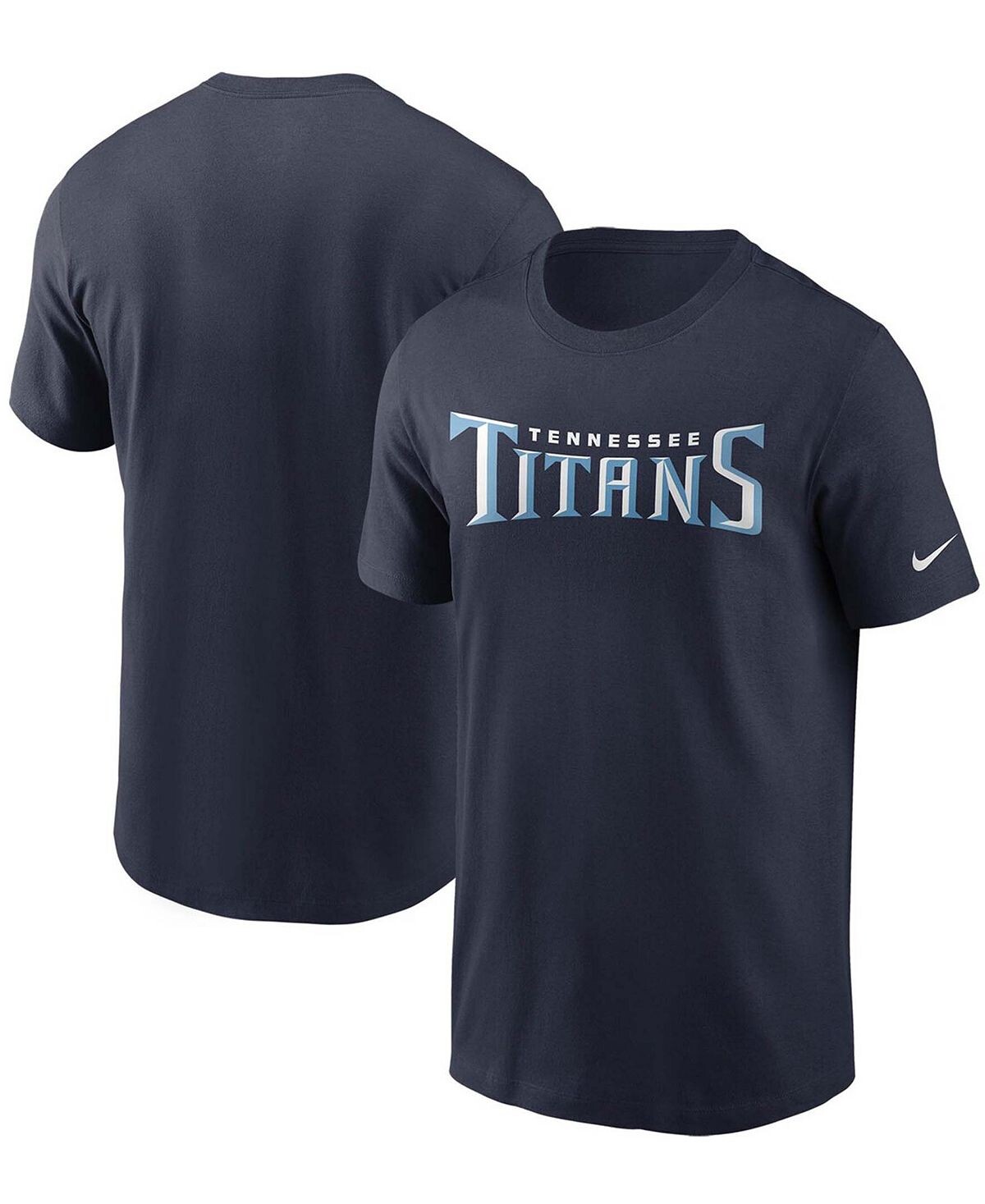 

Мужская темно-синяя футболка с надписью tennessee titans team Nike, синий