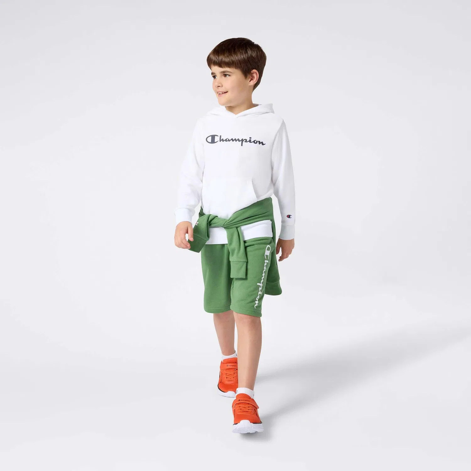 Детский свитшот с капюшоном Hooded Sweatshirt Champion, Weiß — фото 4