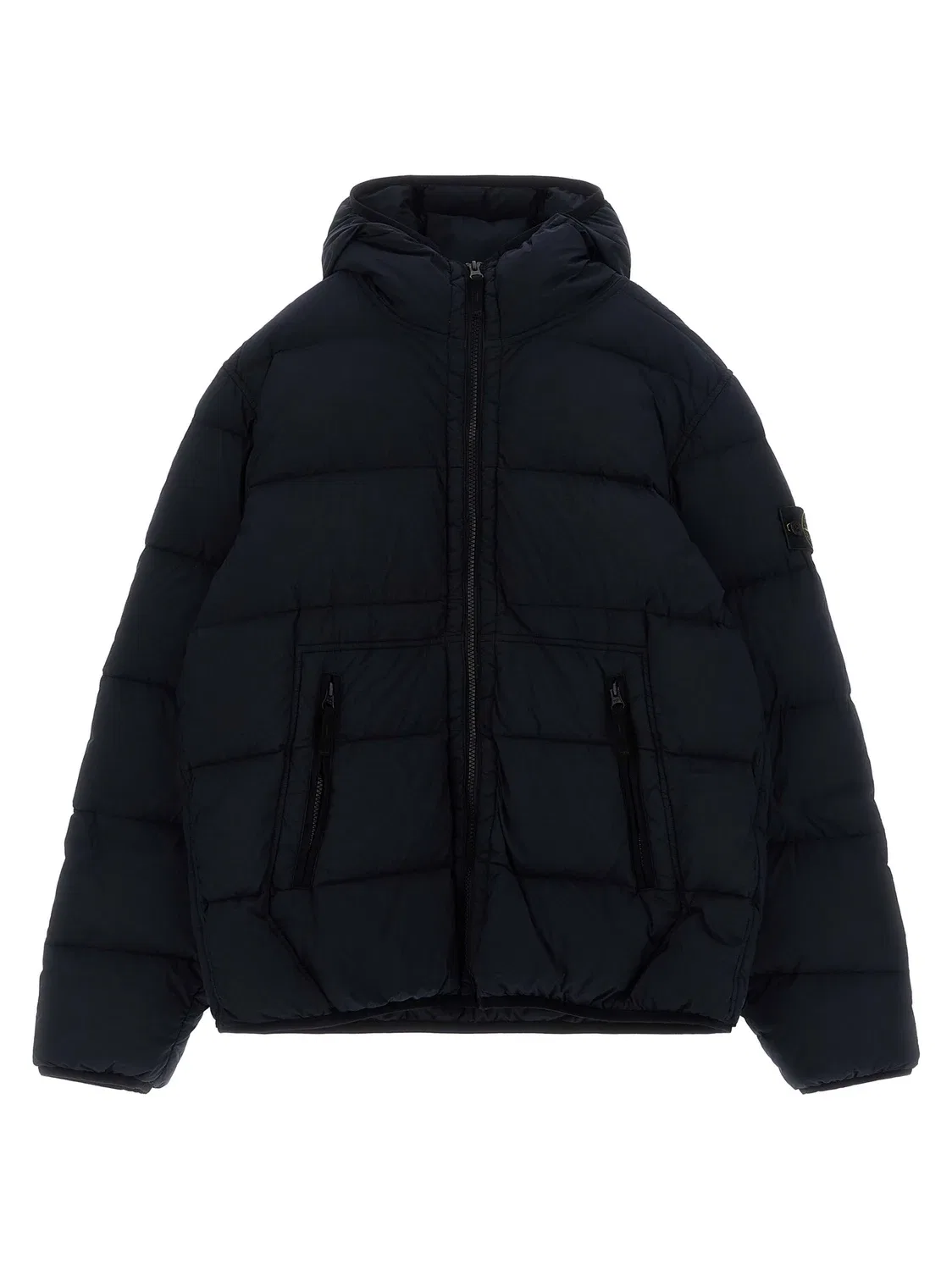Парка с логотипом-значком Stone Island Junior, синий