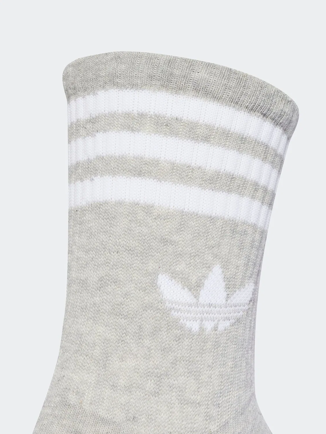 Носки с тремя полосками, adidas Originals, белый/черный/серый — фото 3