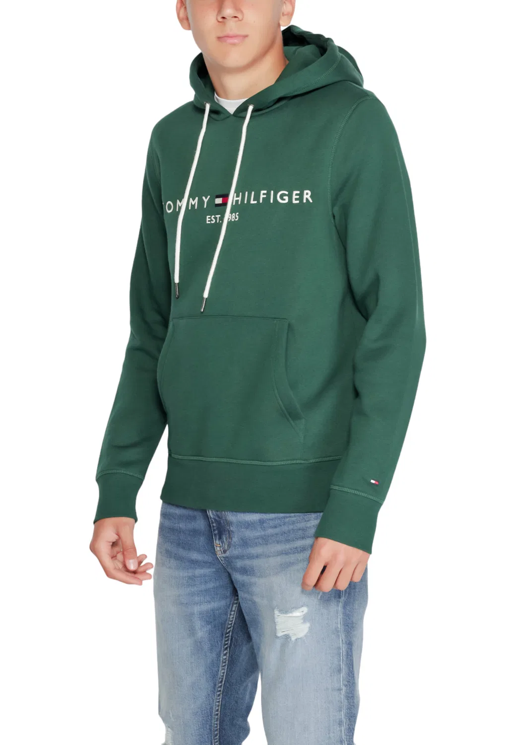 Мужской свитшот с принтом Tommy Hilfiger, Green — фото 3