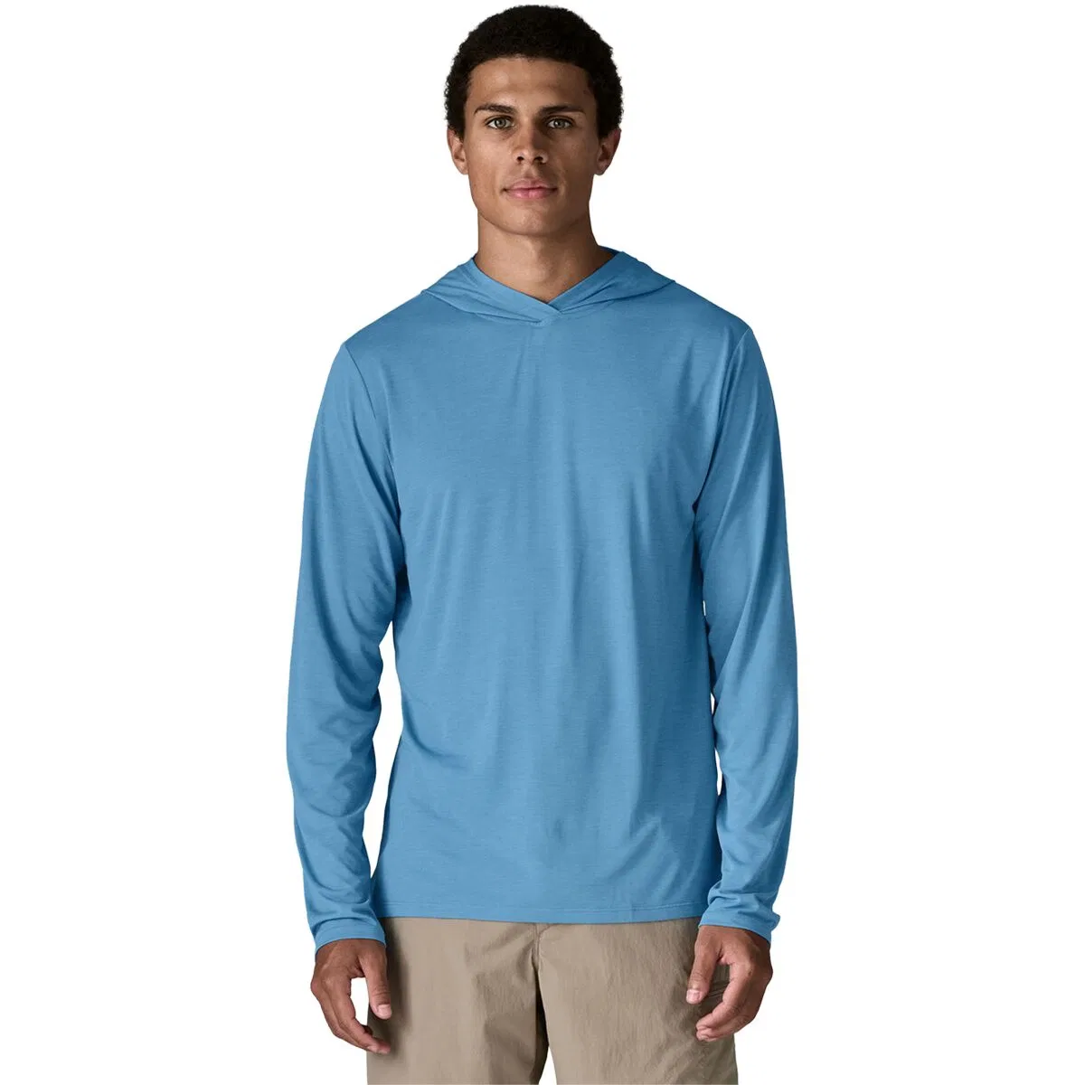 Мужская худи с длинным рукавом Capilene Cool Daily Hoodie Patagonia, Shore Blue/Light Shore Blue X-Dye