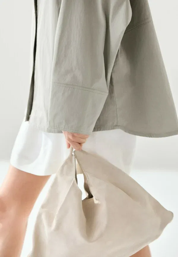 Куртка хлопковая Summer jacket Massimo Dutti, серый — фото 3