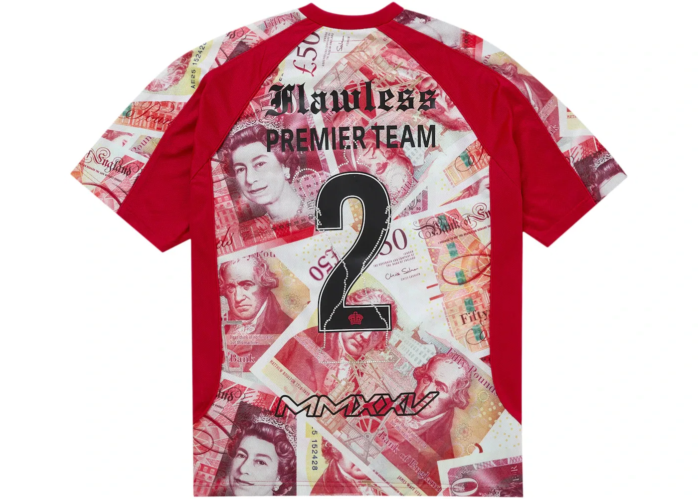 Мужская футбольная футболка Supreme Jersey, Красный — фото 2