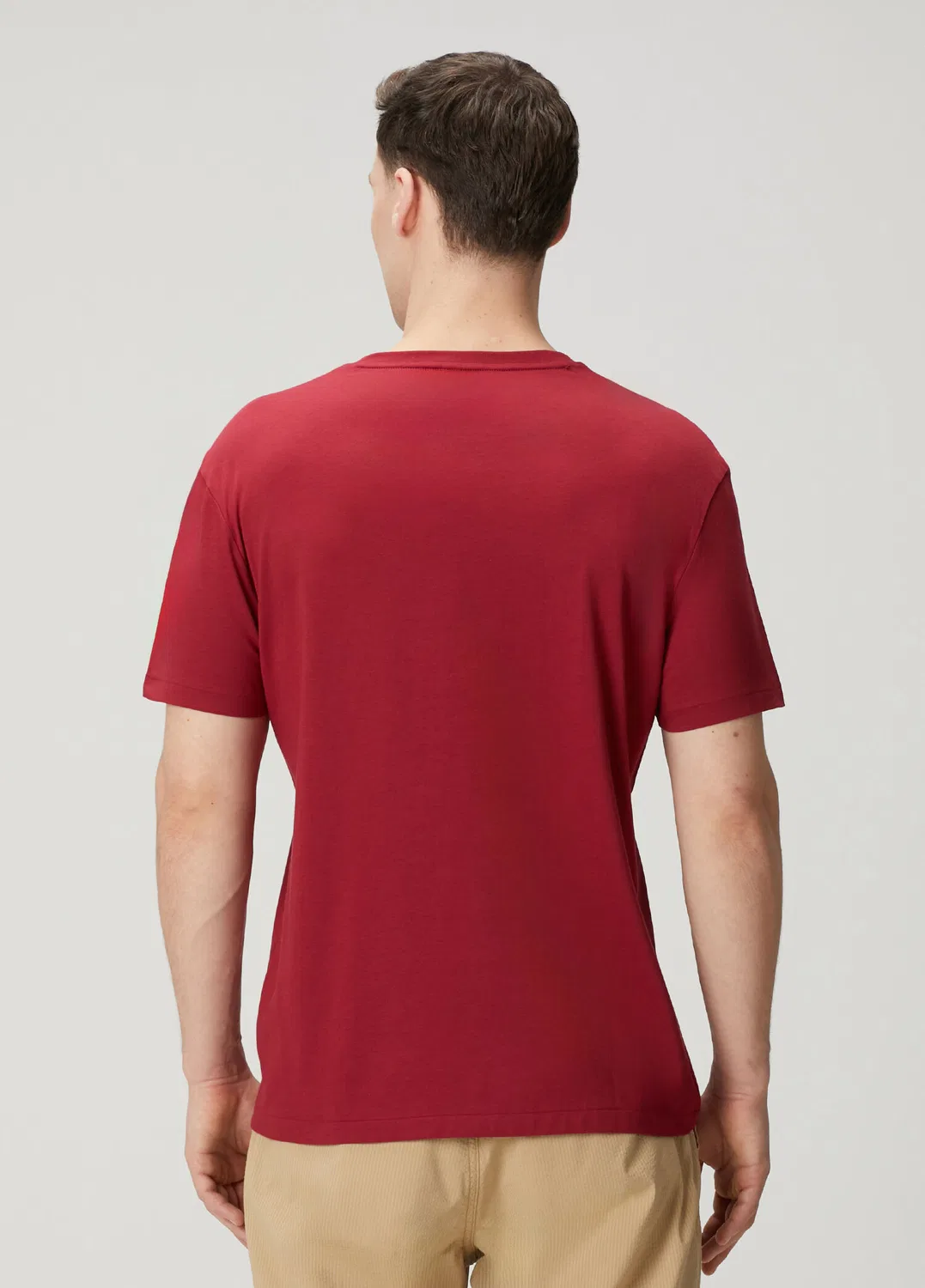 Футболка базовая Polo Ralph Lauren, Dark Red — фото 4