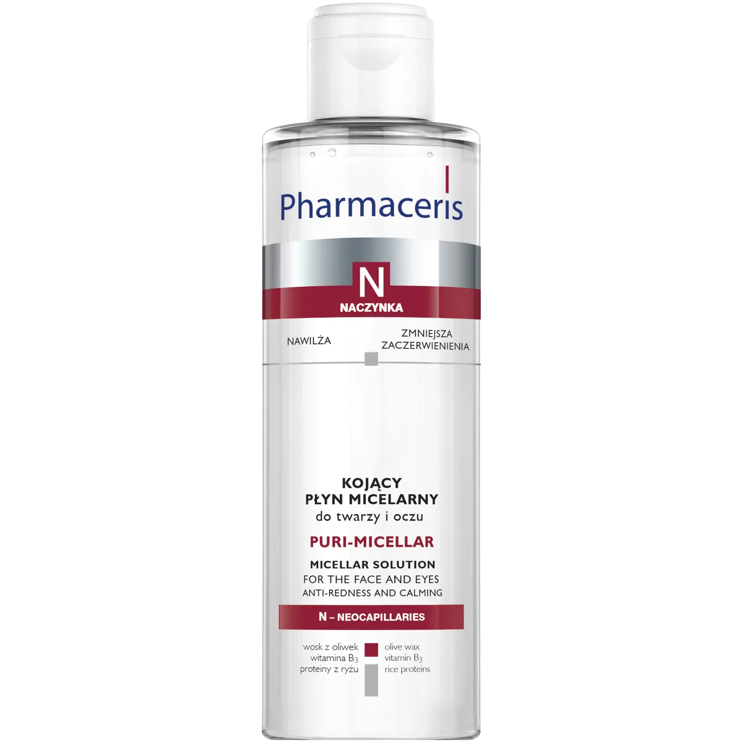 Мицеллярная вода Pharmaceris — N Puri-Micellar успокаивающая для лица и глаз, 200 мл — фото 2