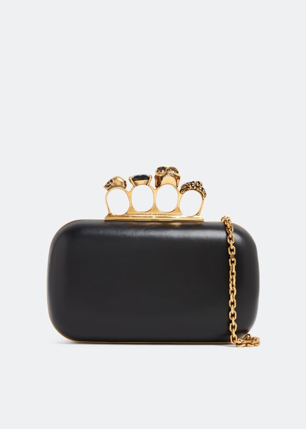 

Клатч ALEXANDER MCQUEEN Knuckle clutch, черный