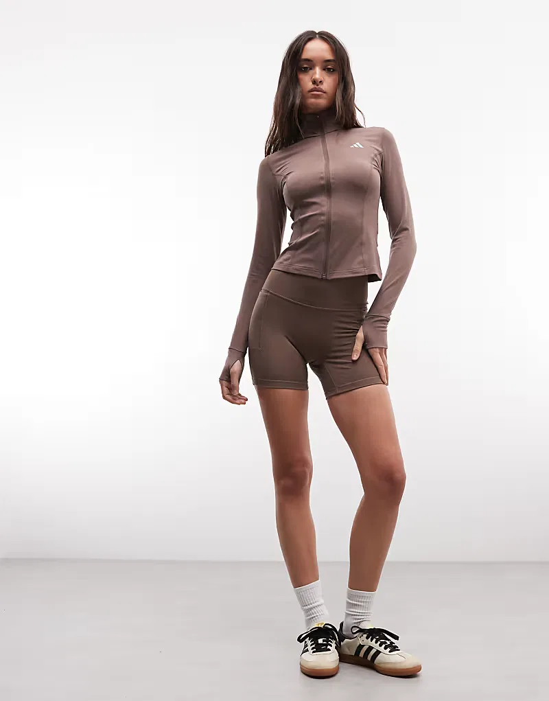 Шорты booty Three Stripes Studios Adidas Performance, коричневый — фото 2