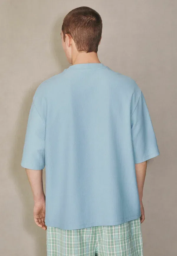 Футболка свободного кроя Edit Textured Boxy Fit, Next, синий — фото 3