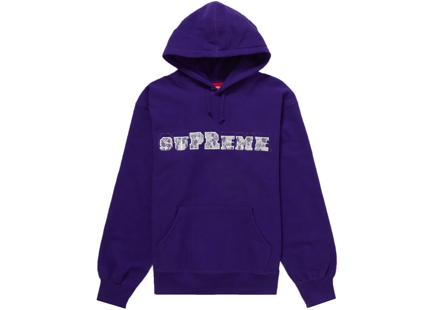 Мужской свитшот с капюшоном Supreme Lace Hooded, Purple