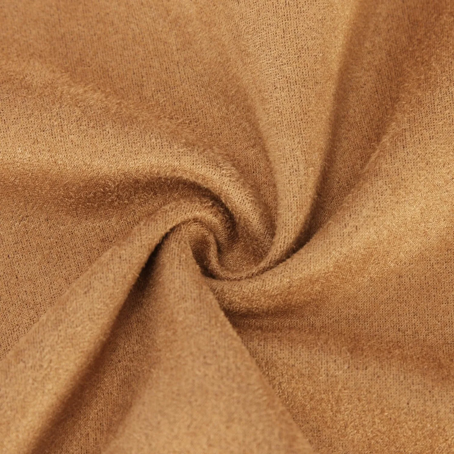 Женский жилет-кардиган без рукавов с бахромой Fringe Faux Suede Hippie 70s, Brown — фото 4