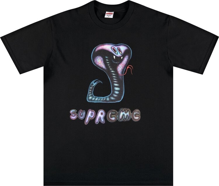 

Футболка Supreme Snake Tee 'Black', черный