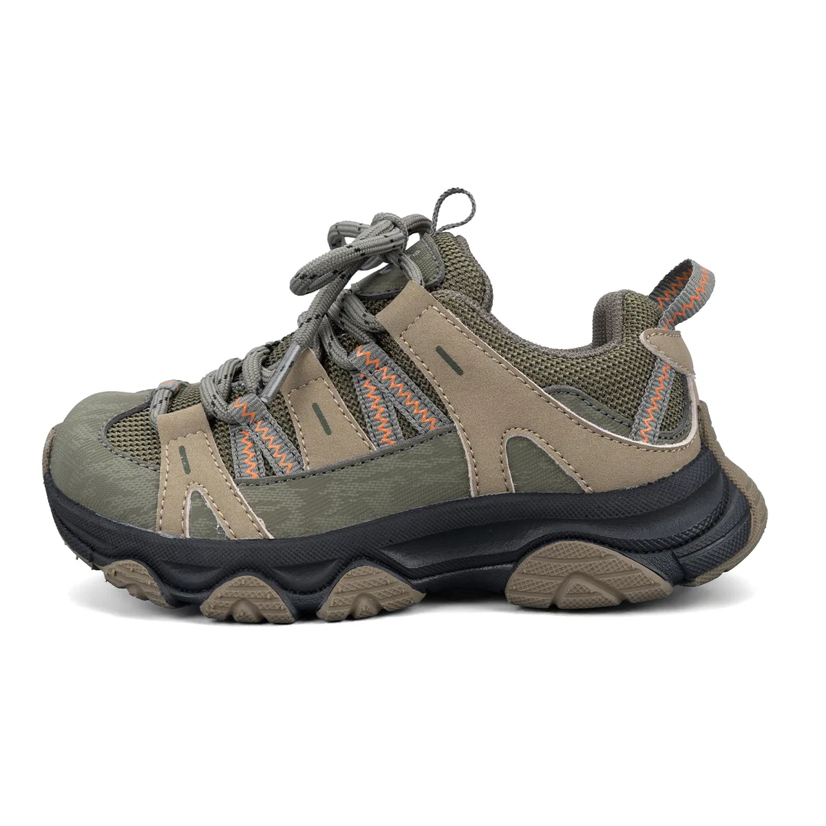Детские повседневные кроссовки из экокожи и сетки с ретро-дизайном Lee, Army Green