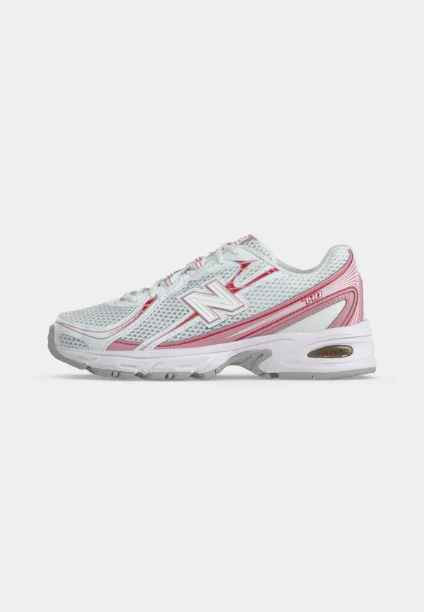 Кроссовки дышащие New Balance, белый/красный/розовый — фото 2