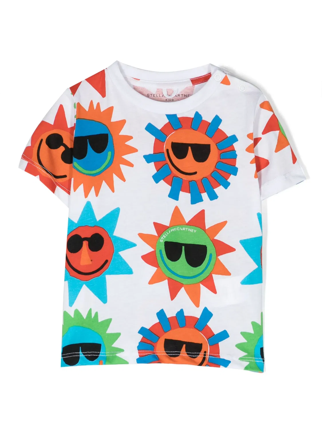 Футболка Sunshine из хлопка Stella McCartney, белый