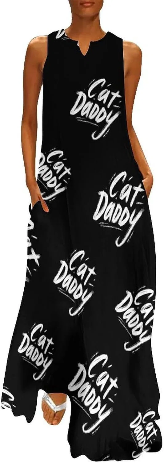 Женское макси-платье без рукавов Cat Daddy, Style
