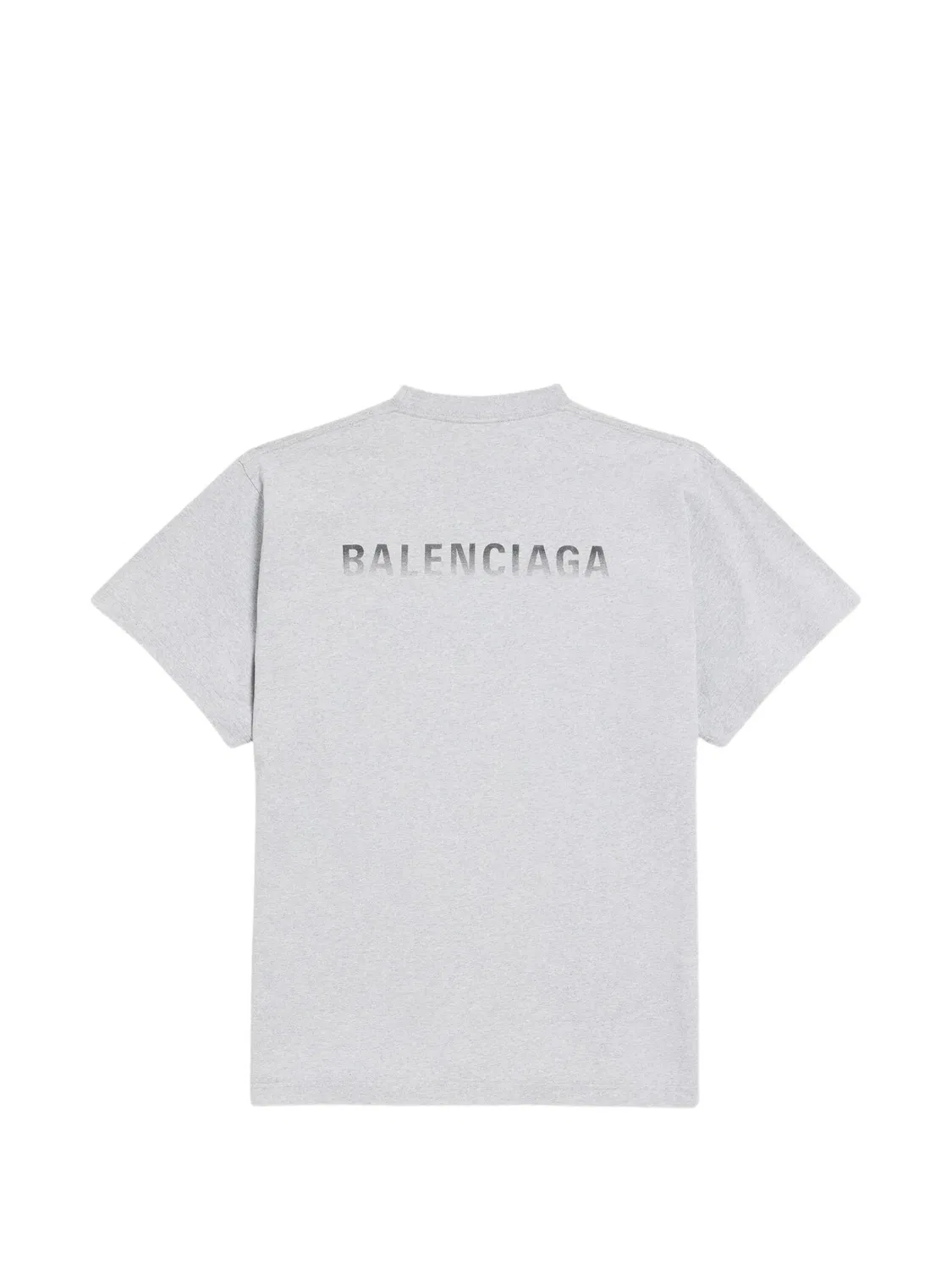 Футболка оверсайз серого цвета Balenciaga, серый — фото 2