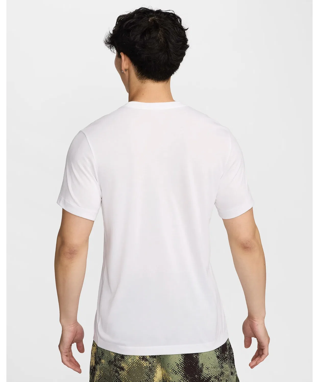 Мужская футболка с принтом Nike Dri-FIT, модель DF Camo S/S NIKE, Белый — фото 4