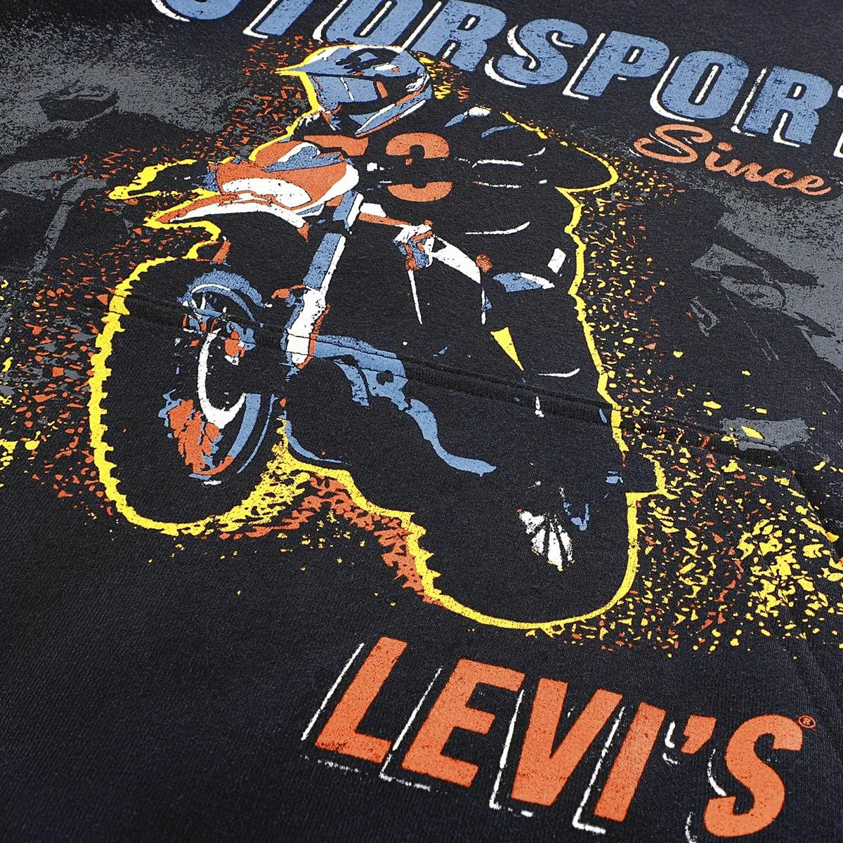 Худи с изображением мотоцикла для мальчиков 2-4 лет Levi's, Jet Black - Black — фото 3