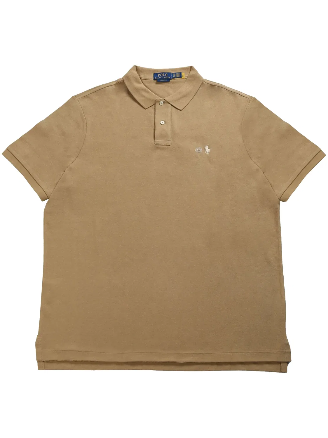 Хлопковое поло Polo Ralph Lauren, нейтральные