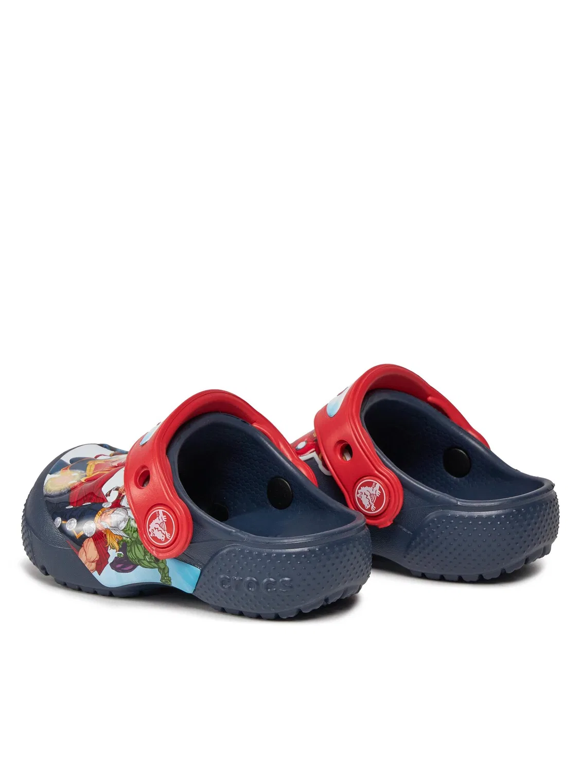 Шлепанцы для мальчика Fl Avengers Patch Clog Clog Crocs, темно-синий — фото 3