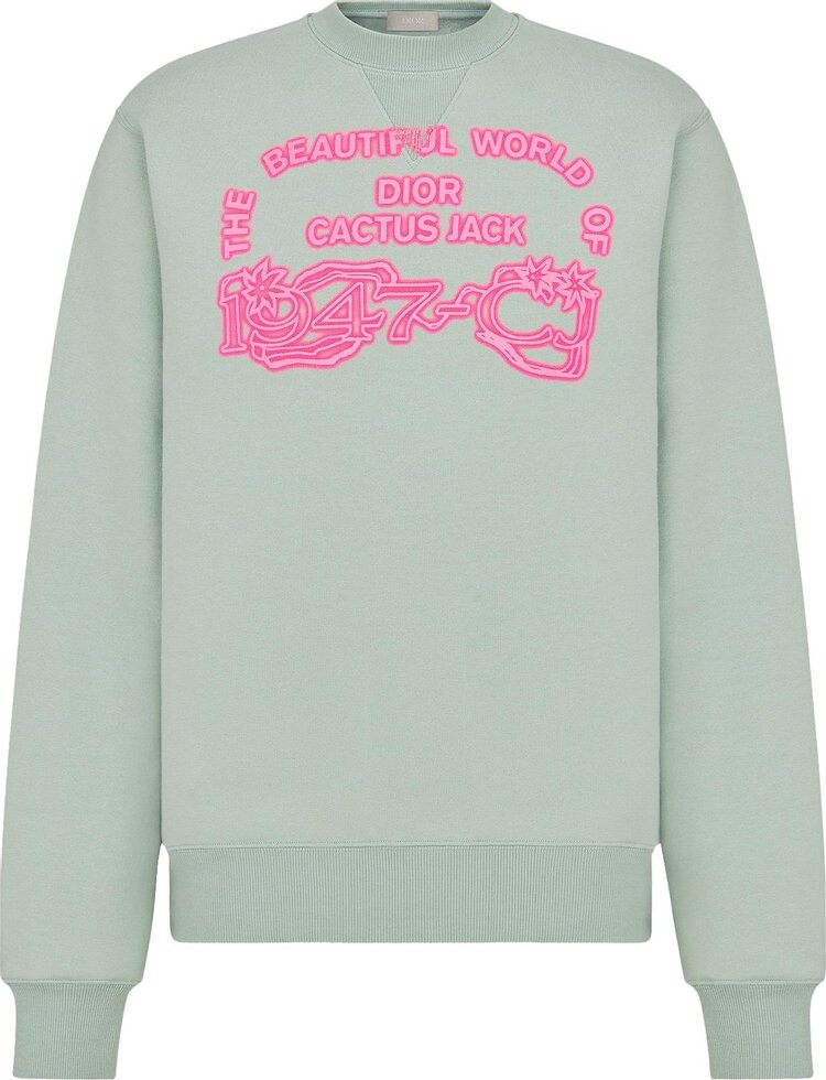 

Толстовка Dior x Cactus Jack Sweatshirt 'Green', зеленый