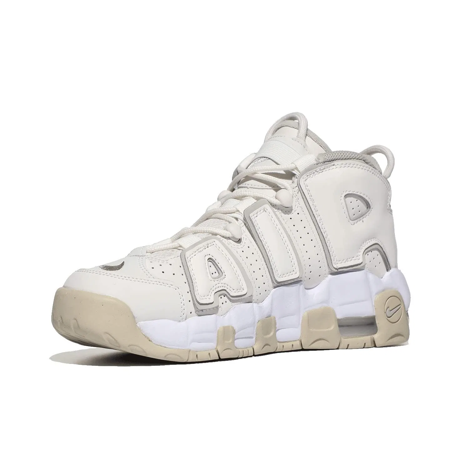 Детские кроссовки для мальчиков с принтом Uptempo NIKE, White Washed