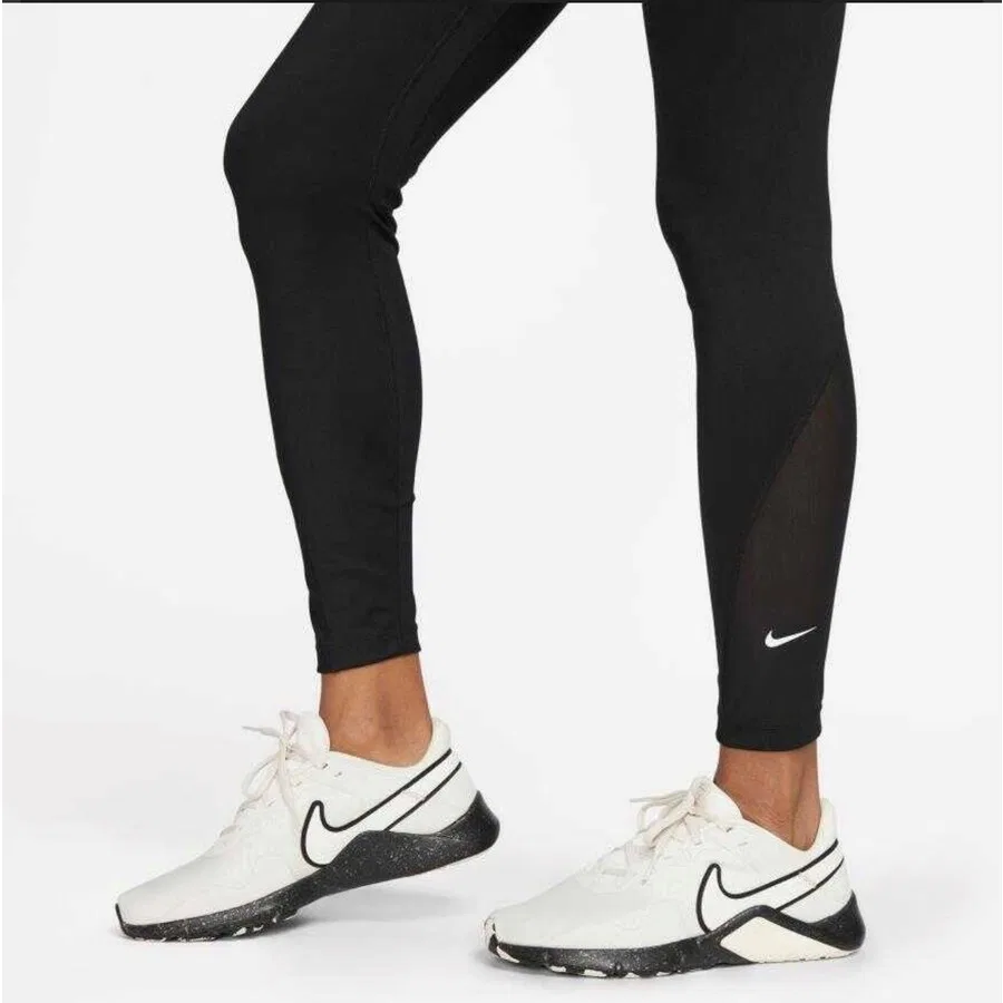 Женские леггинсы 7/8 с высокой посадкой One Dri-FIT Nike, Черный — фото 4