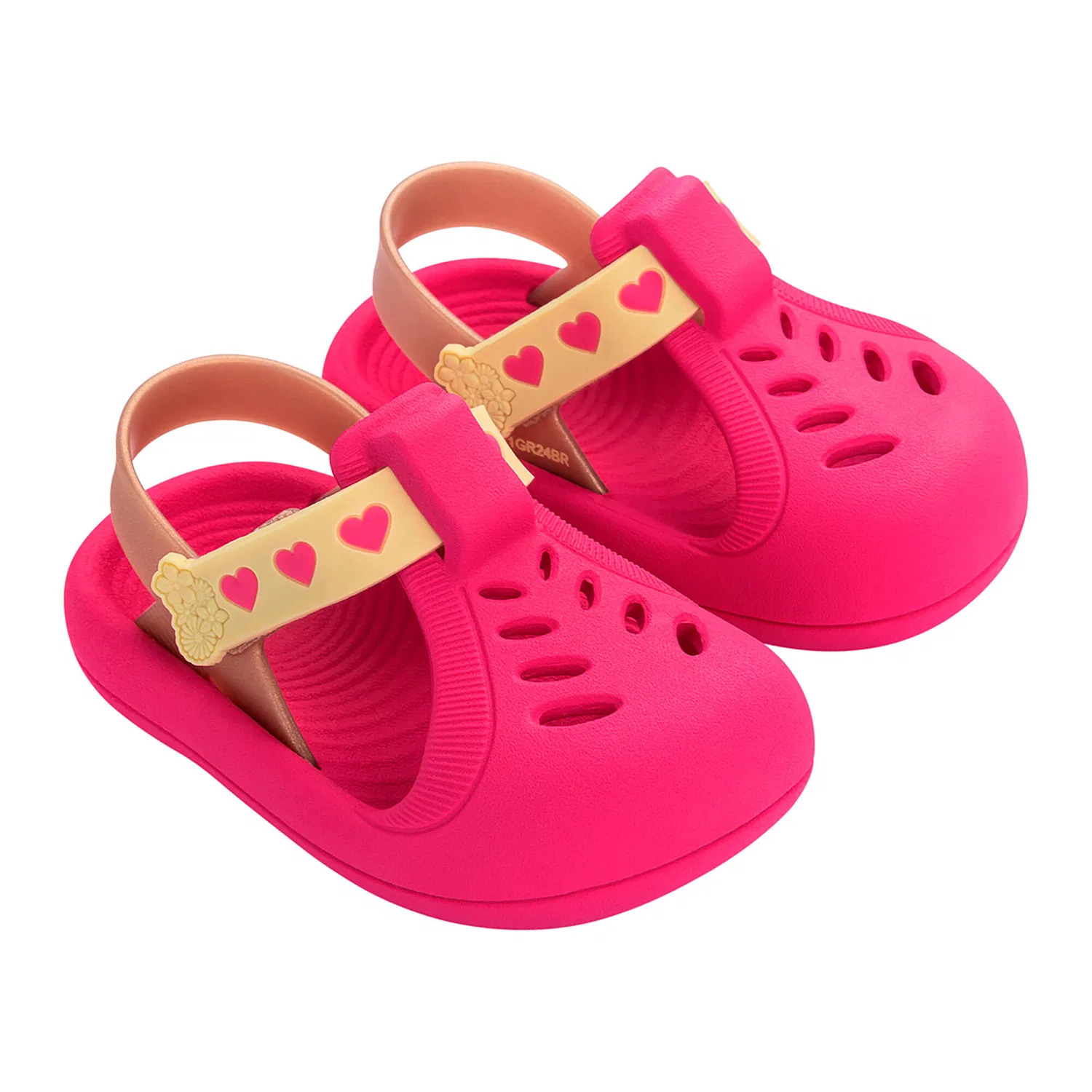 Детские сандалии для девочек с закрытым мыском Little Baby Ipanema, Rosa — фото 4