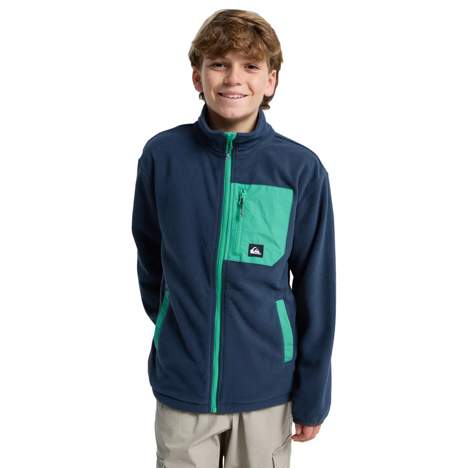 Детское флисовое пальто с молнией Ice Field Quiksilver, Navy