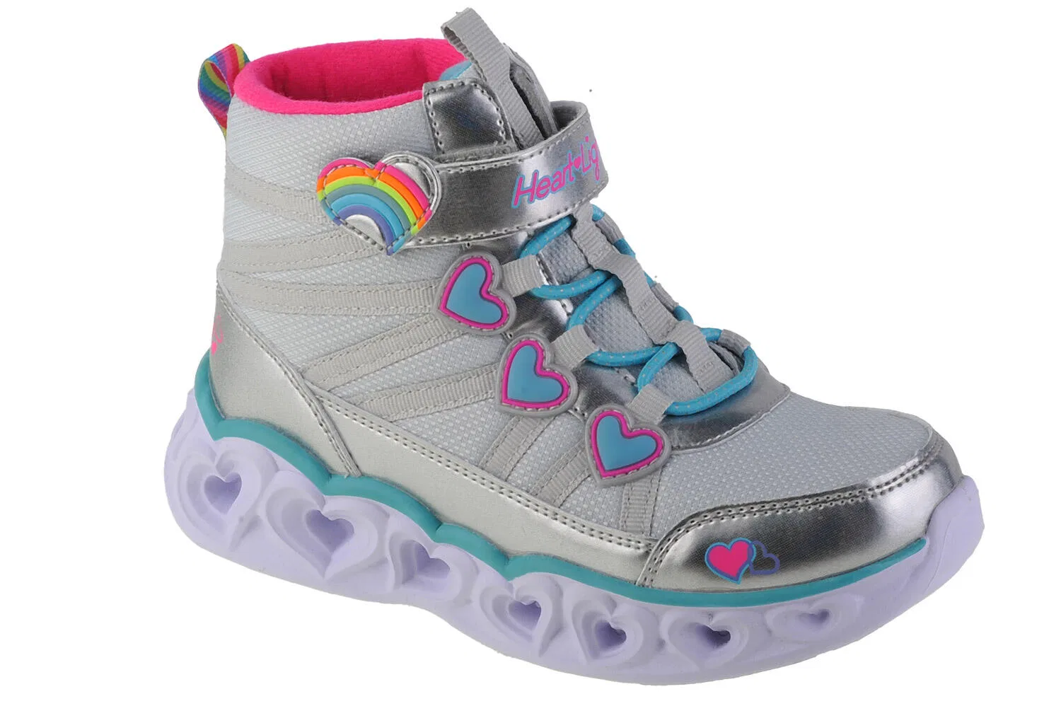 Детские зимние ботинки Sweetheart Lights Skechers, Silver