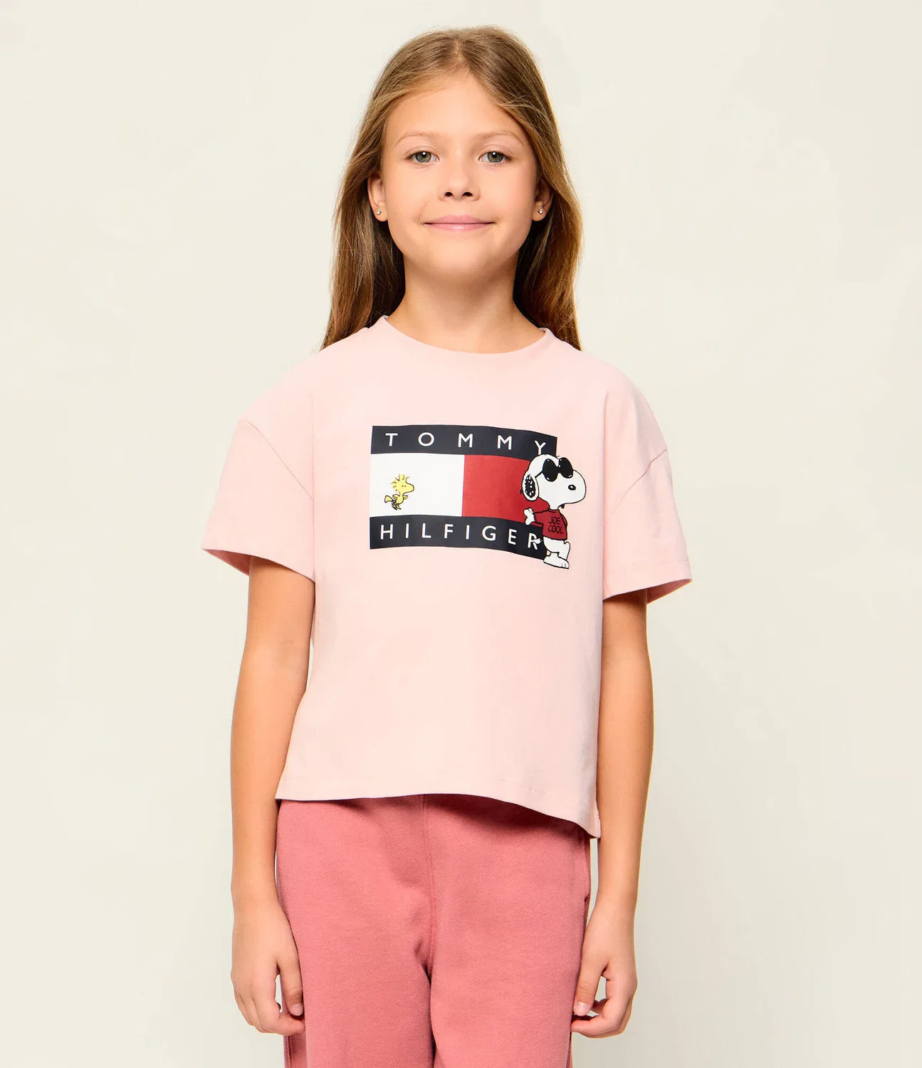 Футболка с круглым вырезом Tommy Hilfiger, роза