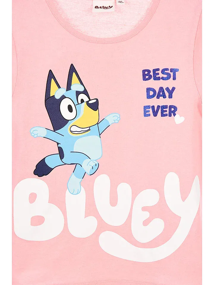 Футболка с принтом Bluey, розовый — фото 3