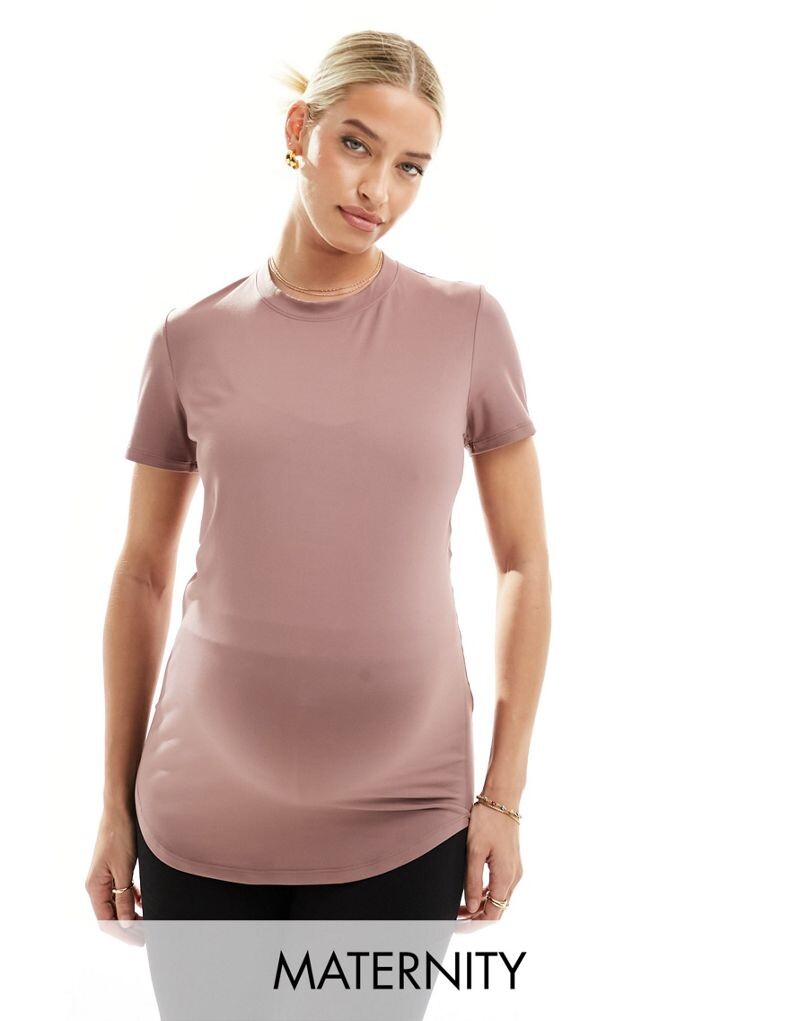 

Nike Maternity — One — Футболка лилового цвета