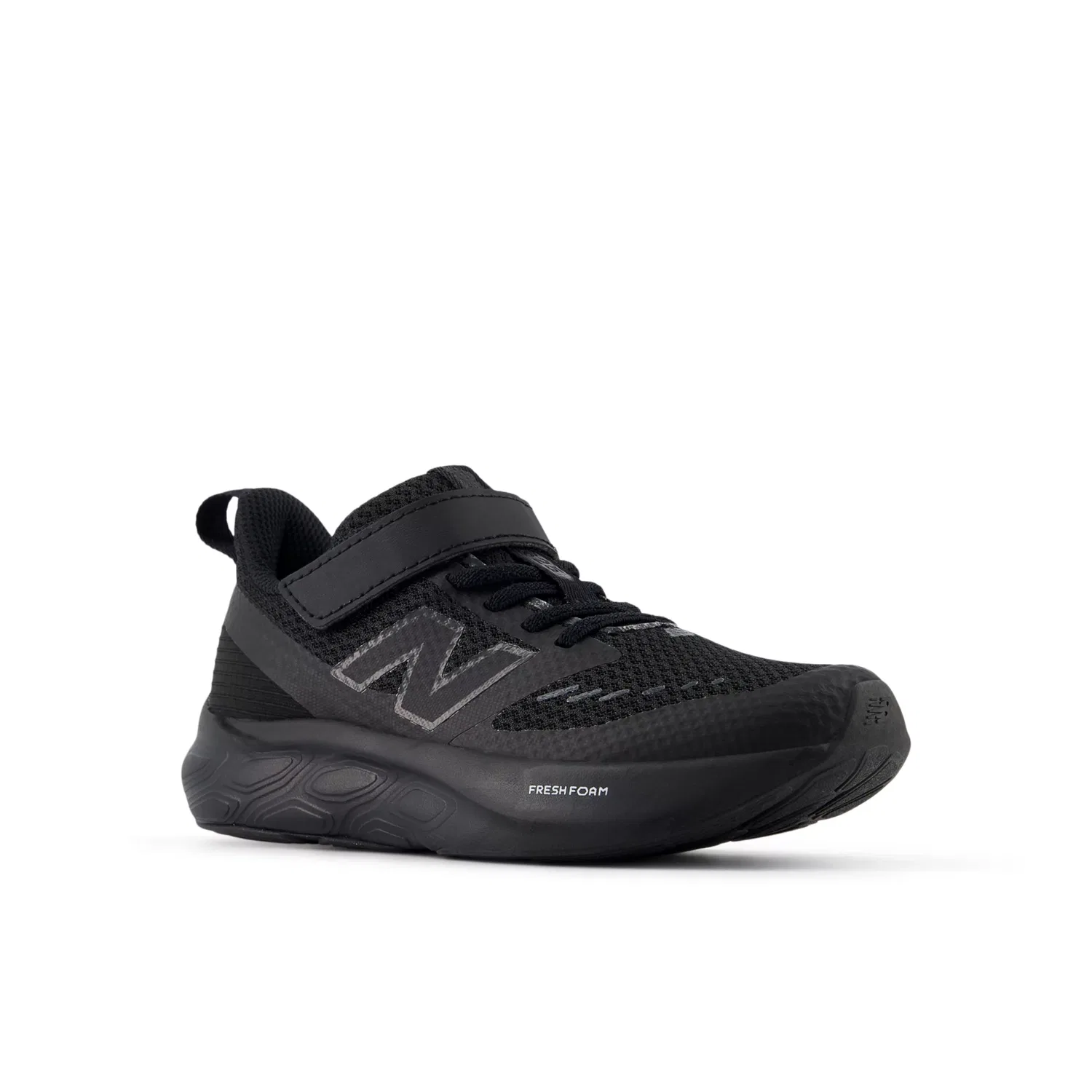 Детские кроссовки с дышащим верхом 625 Hook & Loop New Balance, Black With Phantom — фото 2
