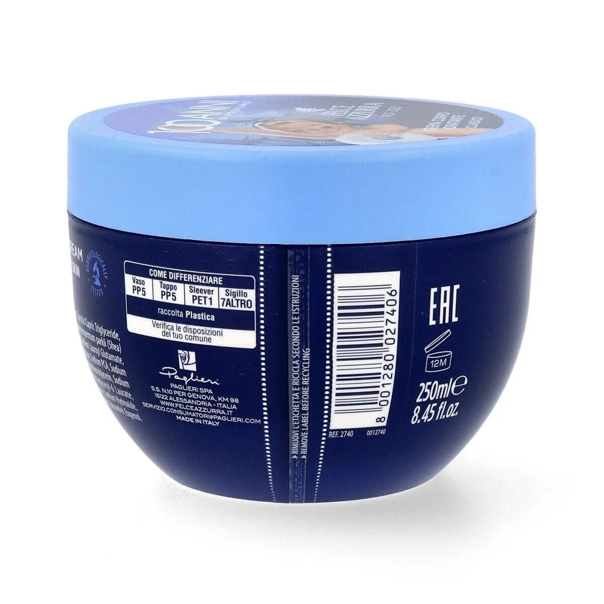 Крем для тела увлажняющий Body Cream Moisturising Crema Corpo Idratante, Beni Culinari, набор 12 шт по 250 мл — фото 4