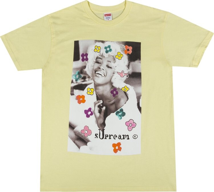 

Футболка Supreme Naomi Tee 'Pale Yellow', желтый