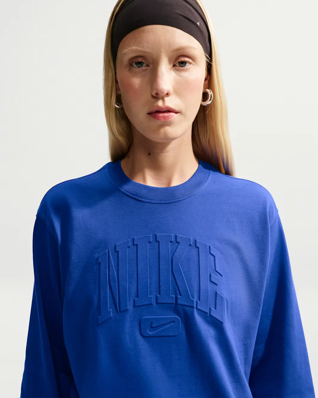 Женская свободная футболка с длинными рукавами Nike Sportswear Classic, Old Royal