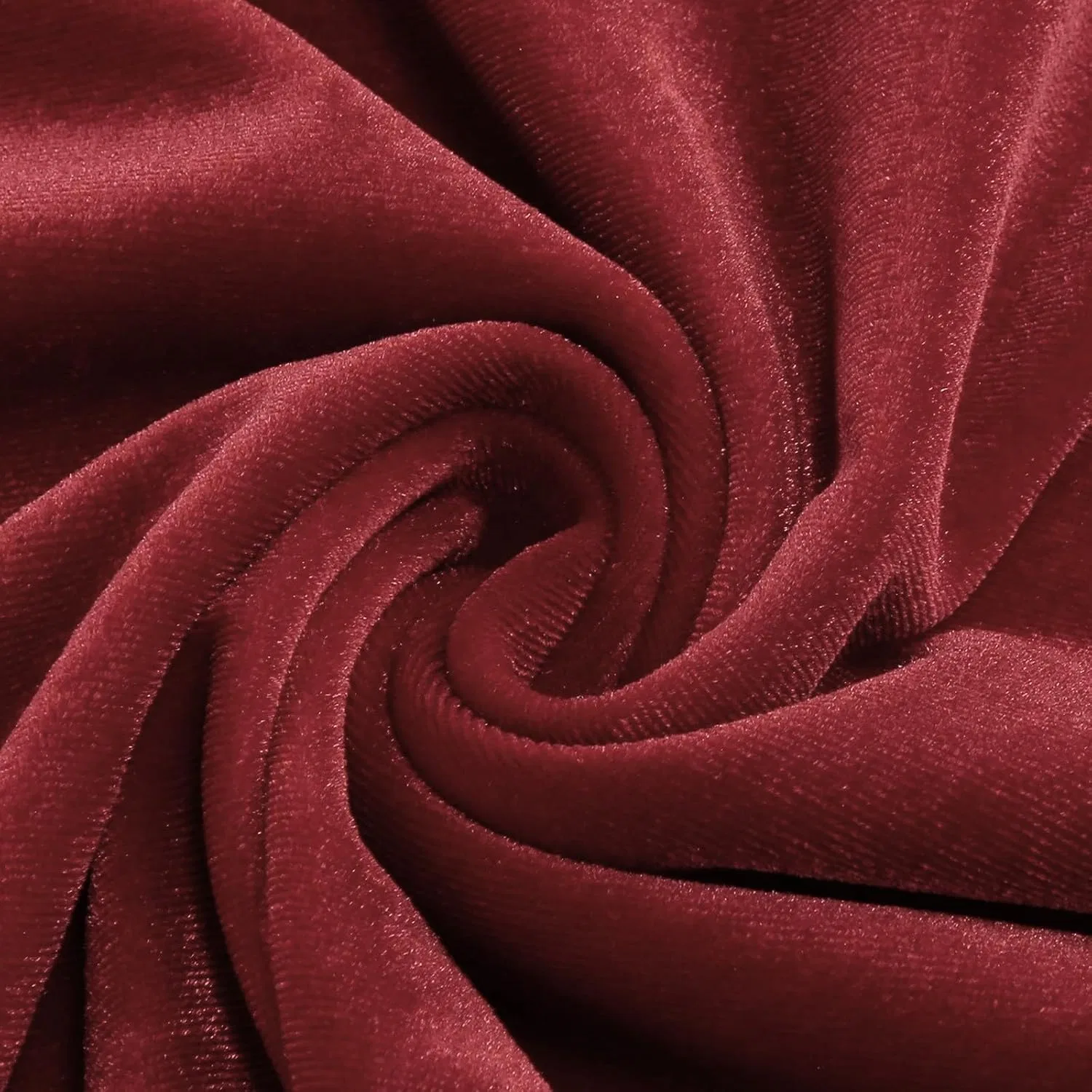 Женское платье-трапеция с воланами и рукавом-колокол, модель Bowknot Front Tie Neck, винный — фото 2