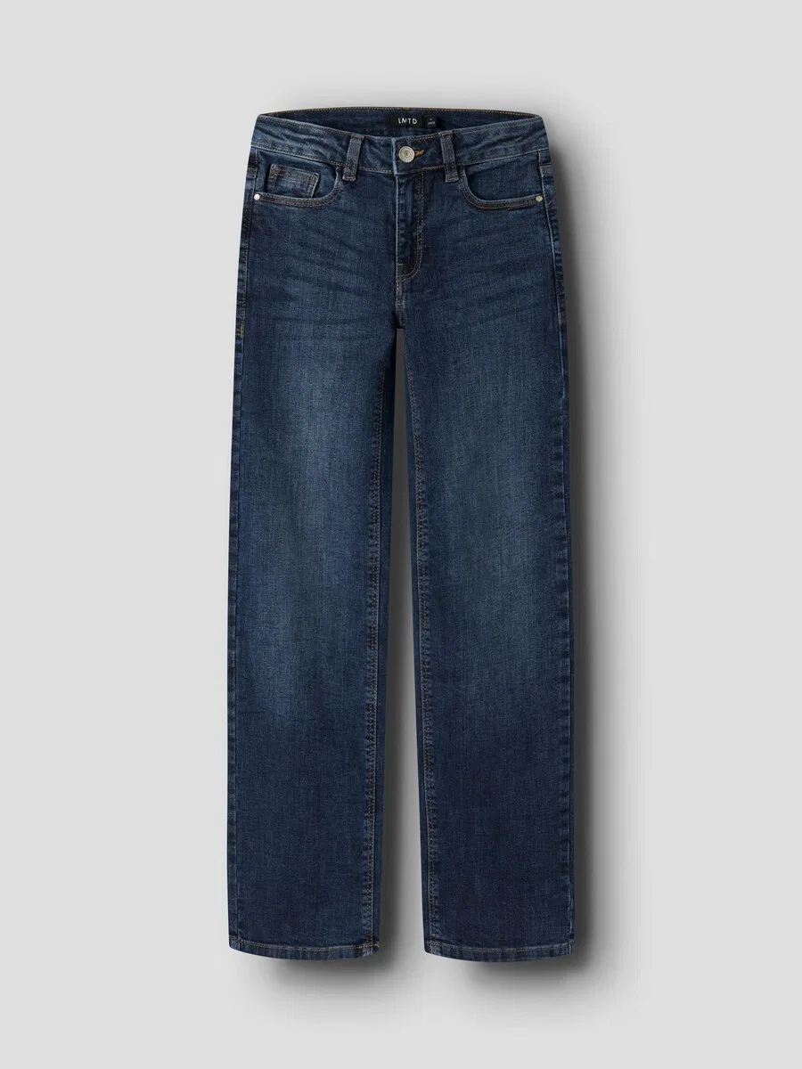 Джинсы LMTD Regular Jeans 'NLFBLI' темно-синего цвета — фото 3