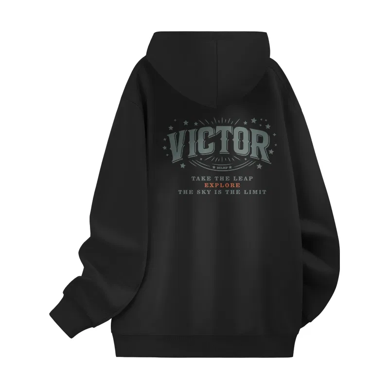 Детский свитшот без рукавов Ma Da Starlight Wander Back Logo MINISO, Black Spring Fall Heavyweight