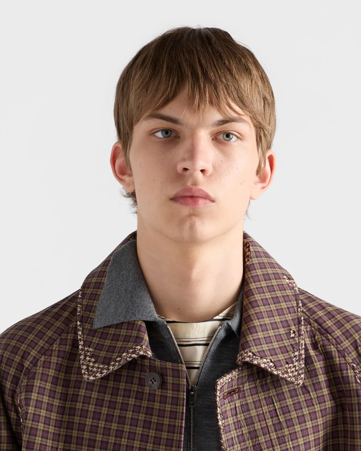 Свитер с длинным рукавом Prada, серый — фото 4