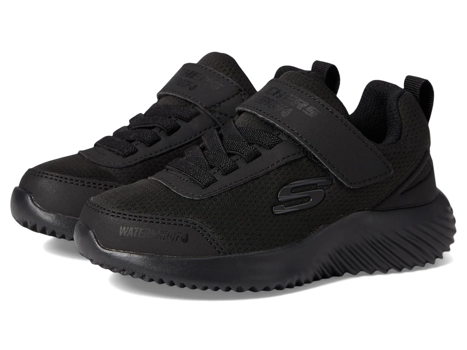 Детские кроссовки для мальчиков с водоотталкивающим верхом Bounder Dripper Drop Skechers, Black