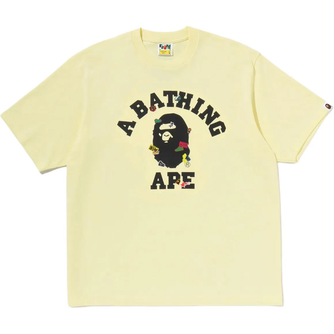 Детская футболка с круглым вырезом FW26 T Shirts A BATHING APE, Black — фото 4
