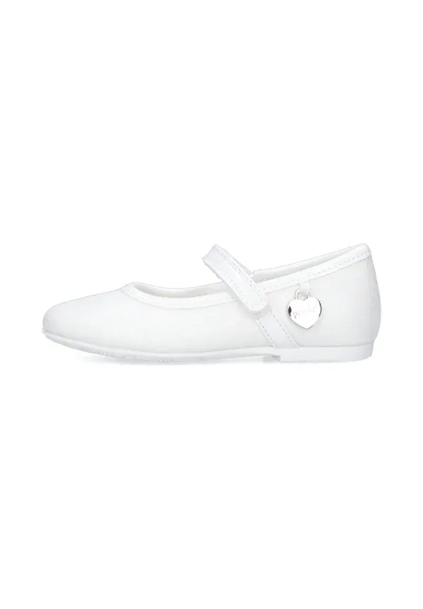 Балетки кожаные и искусственная кожа Primigi white, белый
