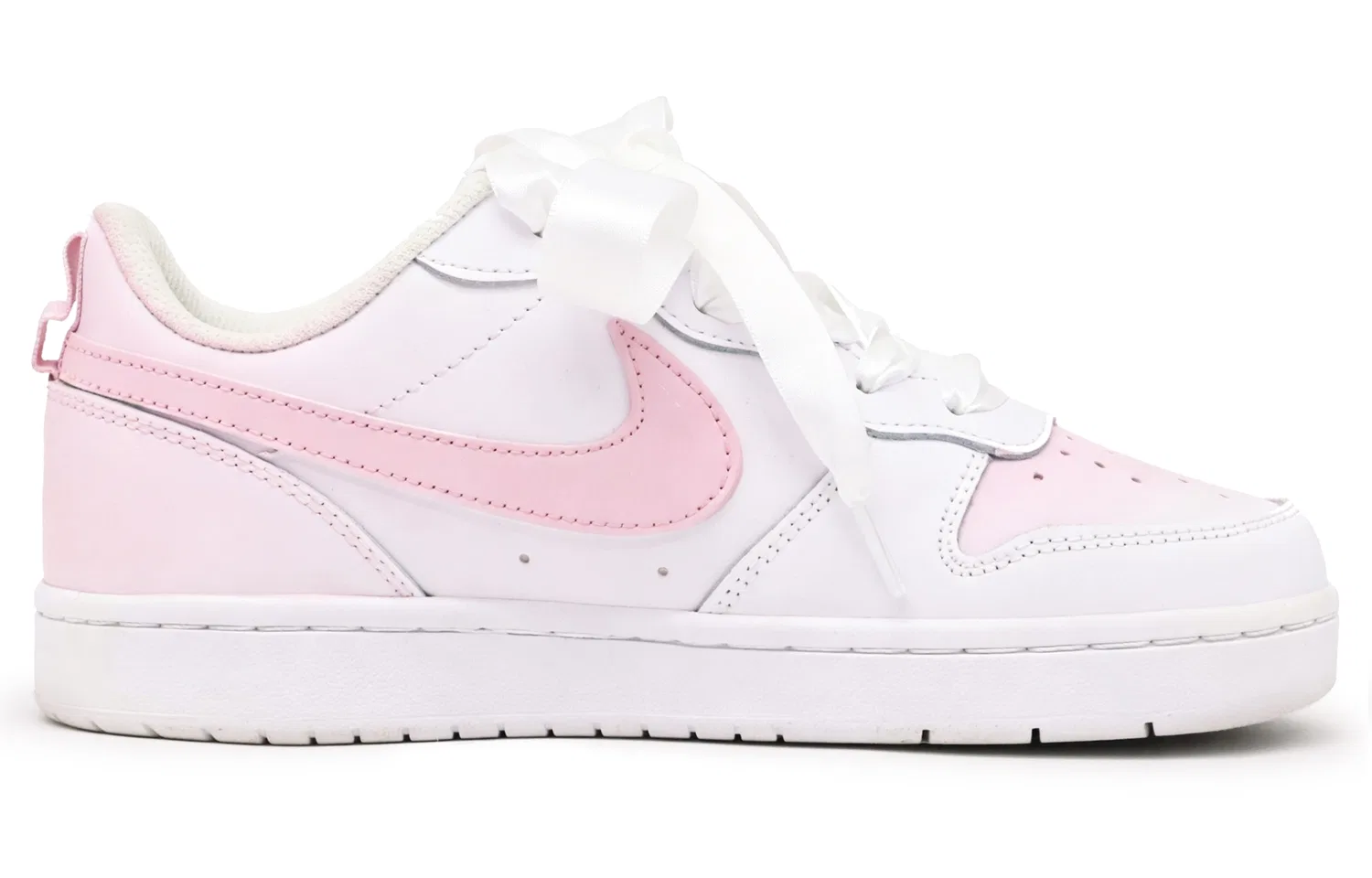 Детские скейтборд-кроссовки Nike Court Borough Low Top, Pink White — фото 4