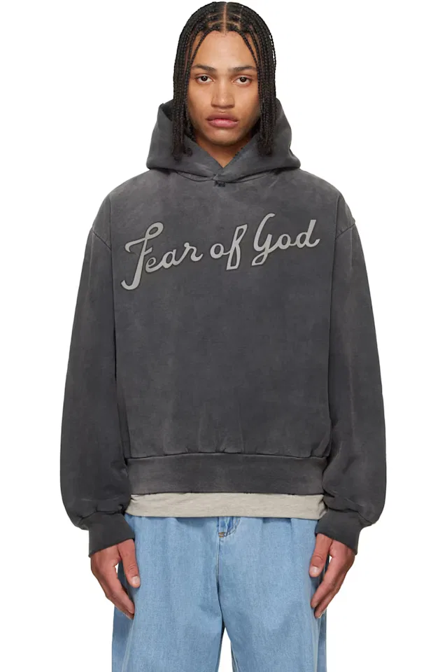 Черная классическая толстовка с рукавами реглан 26 Fear Of God