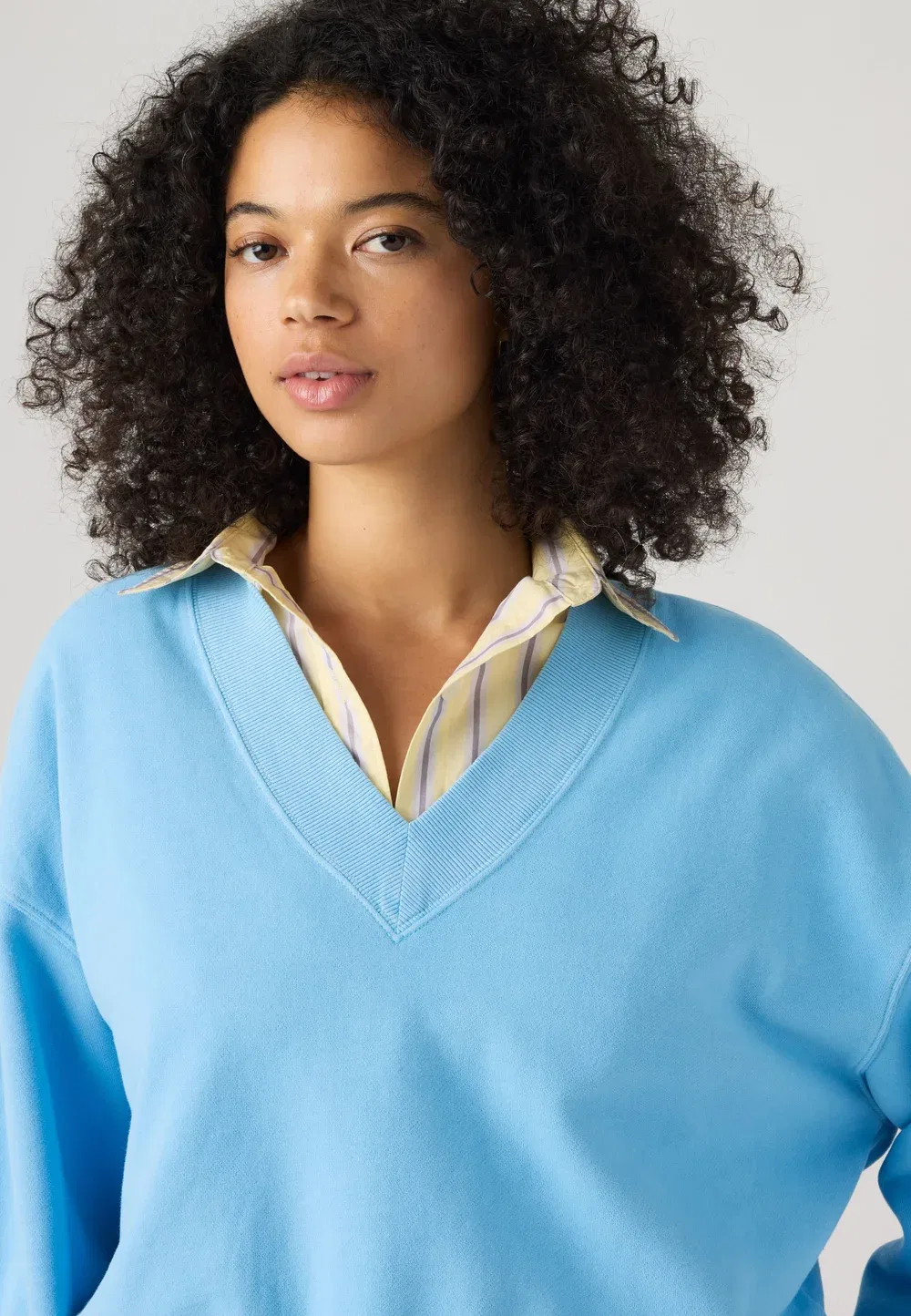 Винтажная толстовка Levi'S, H226 Womens Fleece Alaskan Blue Brushed Fleece — фото 4