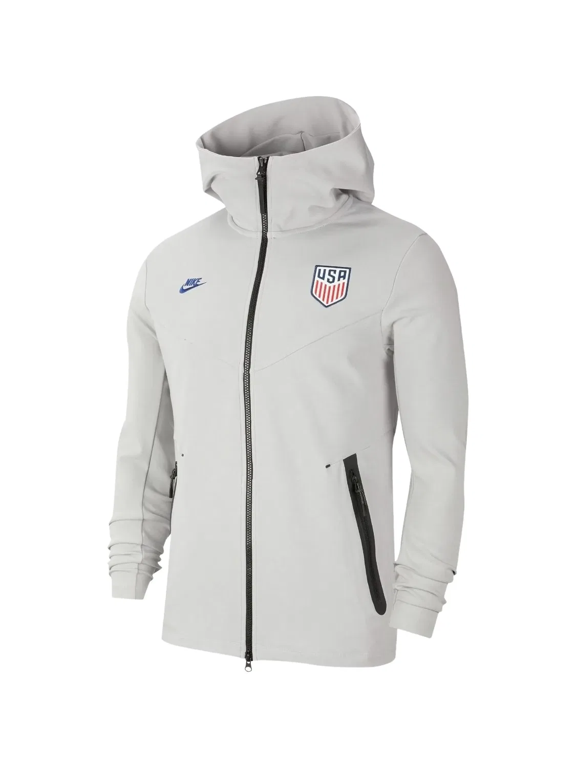 Худи USMNT Tech Pack на молнии Nike, серый