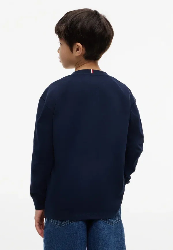 Футболка с длинным рукавом с принтом Team Graphic Tommy Hilfiger, Dark Night темно-синий — фото 3